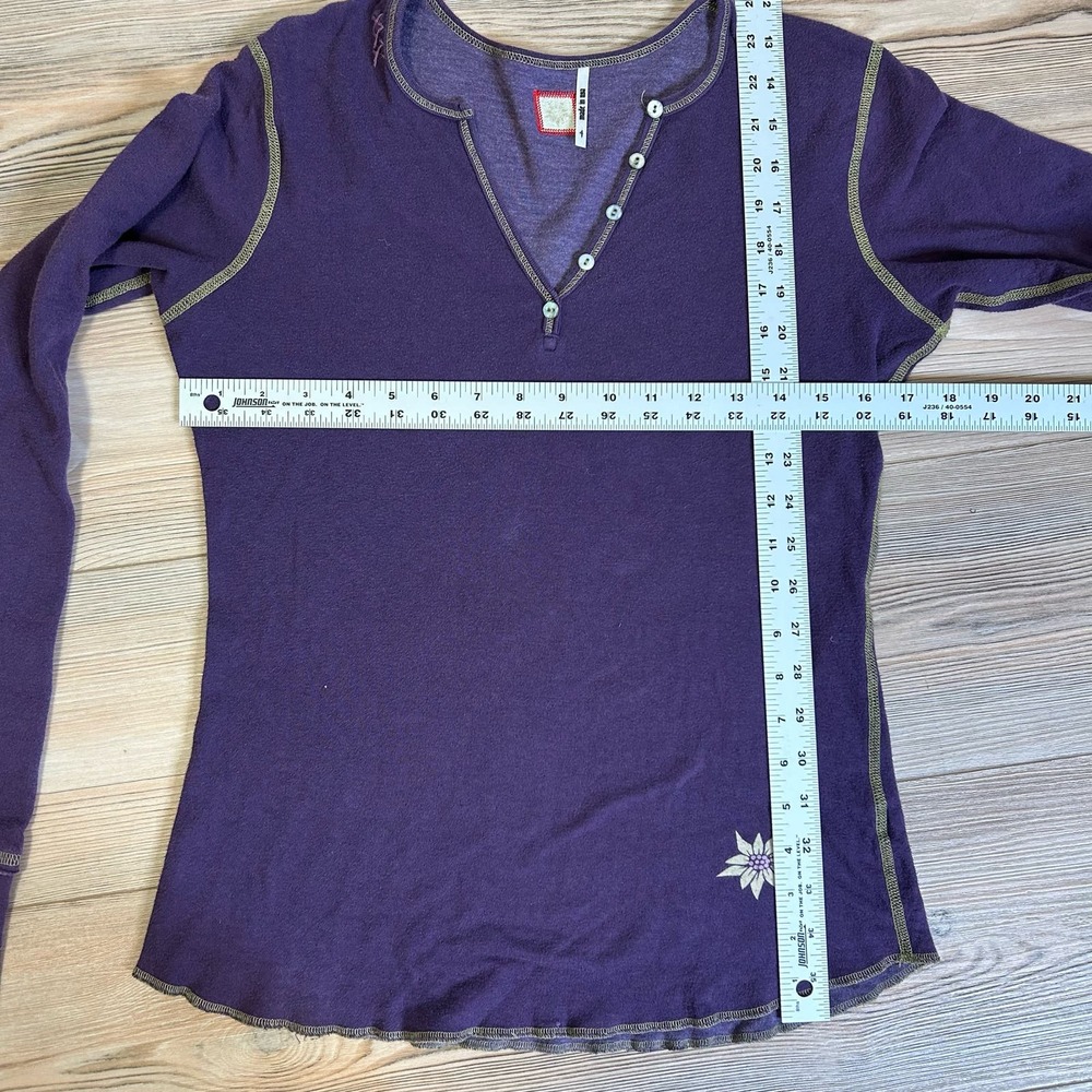 Edelweiss Henley base layer Alp n Rock AnR+ long sleeve, v-neck, organic, USA